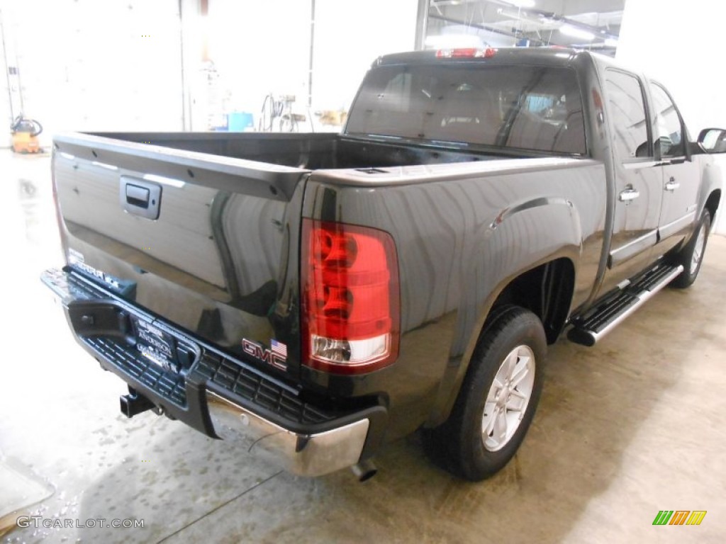 2013 Sierra 1500 SLE Crew Cab - Mineral Green Metallic / Light Titanium/Dark Titanium photo #5