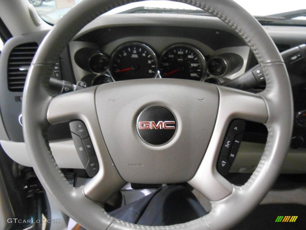 2013 Sierra 1500 SLE Crew Cab - Mineral Green Metallic / Light Titanium/Dark Titanium photo #11
