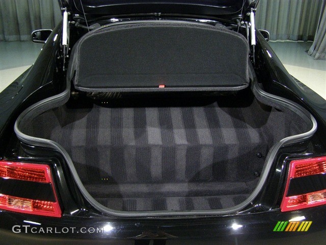 2007 Aston Martin V8 Vantage in Black / Black with Yellow Stitching, Trunk 2007 Aston Martin V8 Vantage Coupe Parts