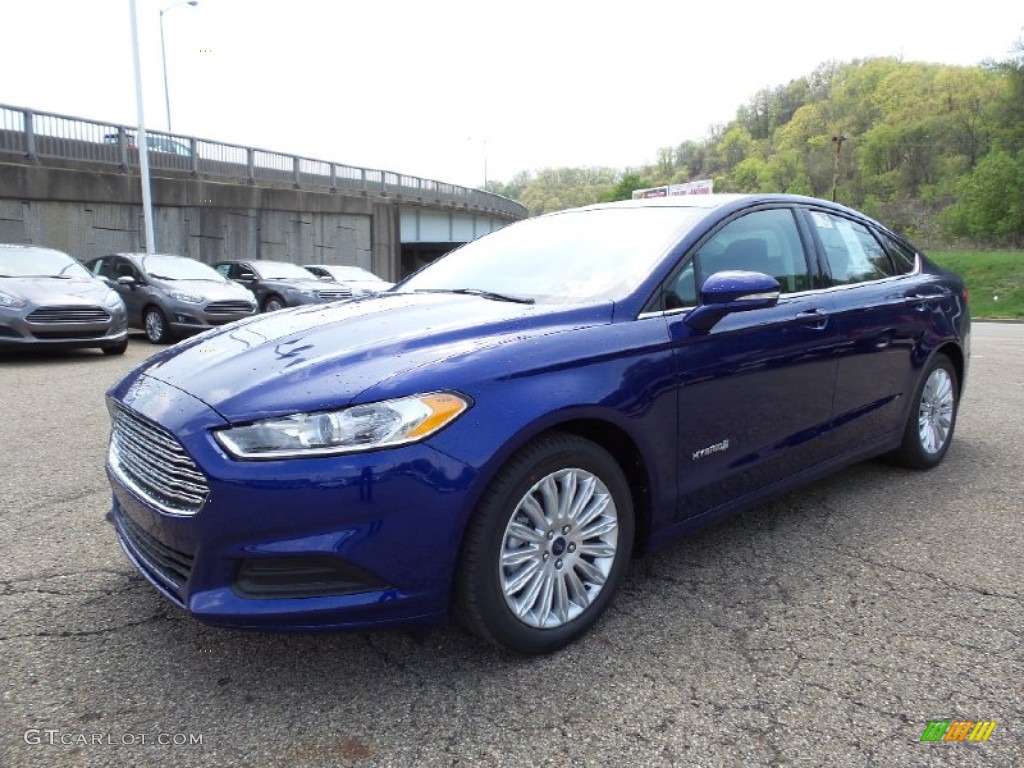 2016 Fusion Hybrid SE - Deep Impact Blue Metallic / Charcoal Black photo #7