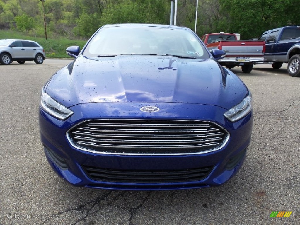 2016 Fusion Hybrid SE - Deep Impact Blue Metallic / Charcoal Black photo #8