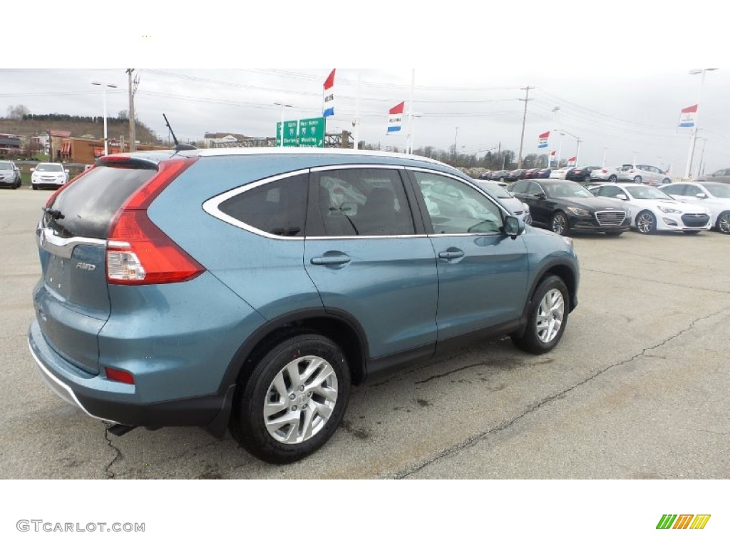 2015 CR-V EX-L AWD - Mountain Air Metallic / Beige photo #7