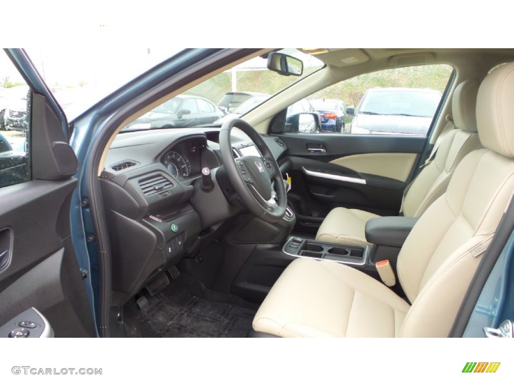 2015 CR-V EX-L AWD - Mountain Air Metallic / Beige photo #11