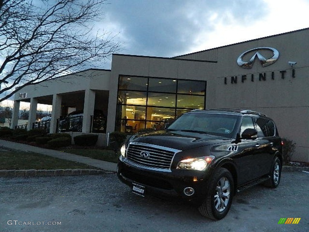 2011 QX 56 4WD - Dark Currant / Wheat photo #1