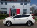 2013 Pearl White Nissan Rogue S AWD  photo #8