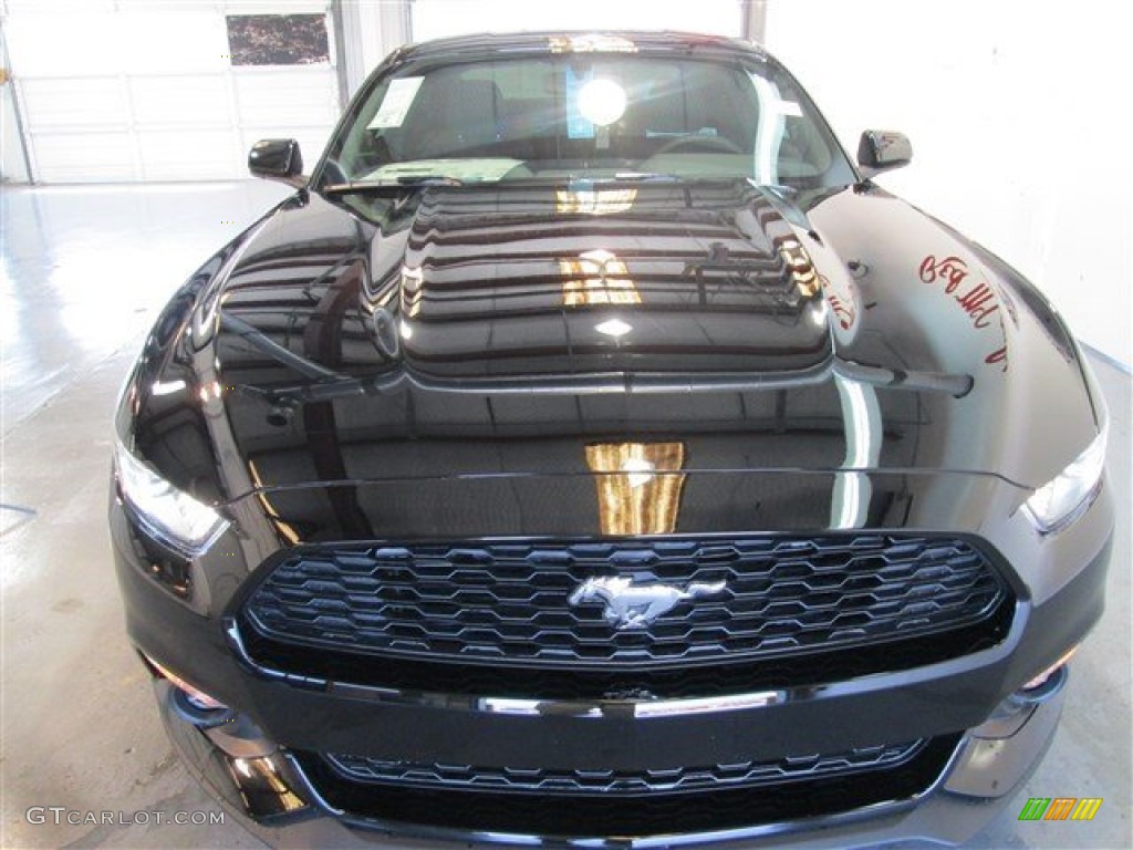 2015 Mustang EcoBoost Coupe - Black / Ebony photo #2