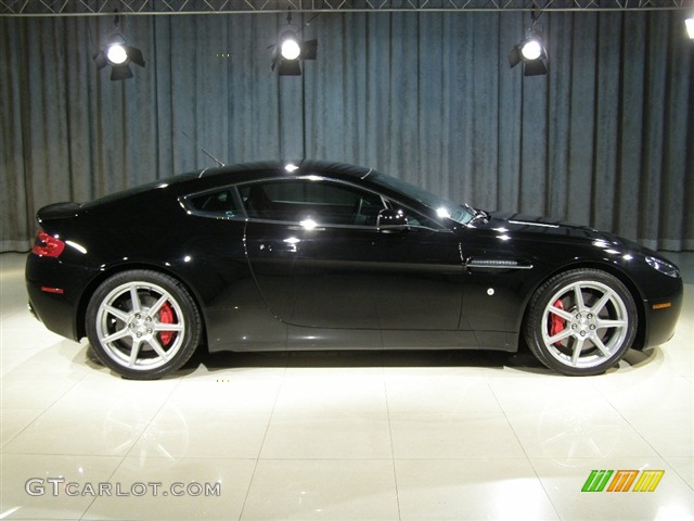 2007 Aston Martin V8 Vantage in Black / Black with Yellow Stitching, Profile 2007 Aston Martin V8 Vantage Coupe Parts