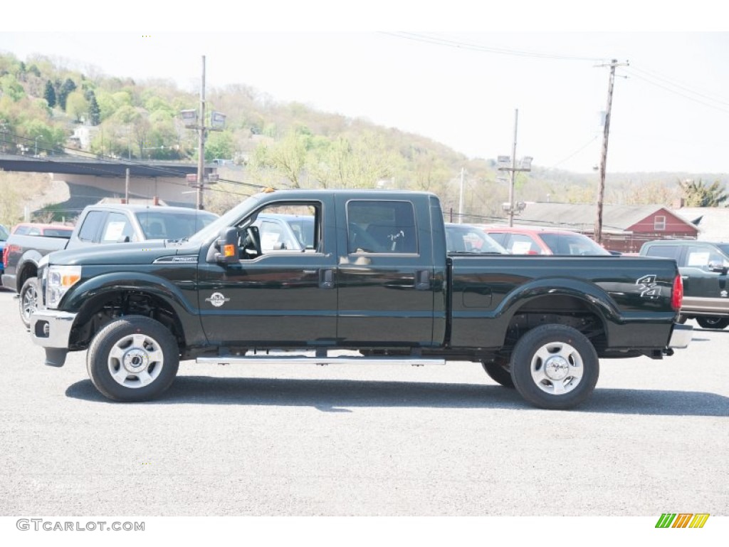 2015 F250 Super Duty XLT Crew Cab 4x4 - Green Gem / Steel photo #2