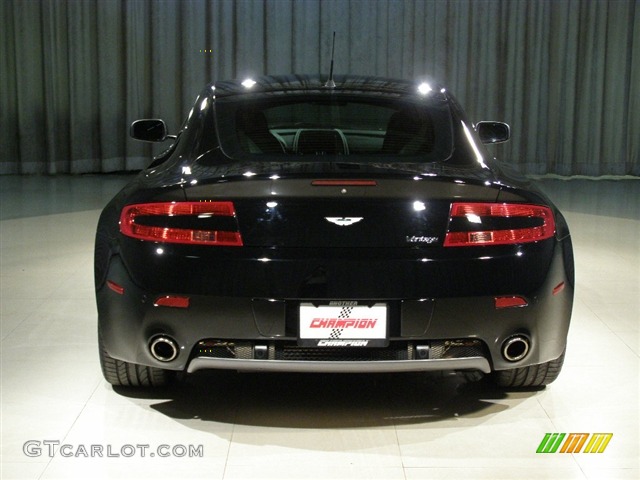 2007 Aston Martin V8 Vantage in Black / Black with Yellow Stitching, Rear 2007 Aston Martin V8 Vantage Coupe Parts