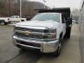 Summit White - Silverado 3500HD WT Regular Cab Dump Truck Photo No. 7