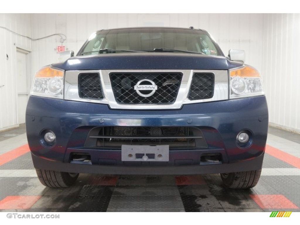 2008 Armada LE 4x4 - Majestic Blue / Almond photo #4