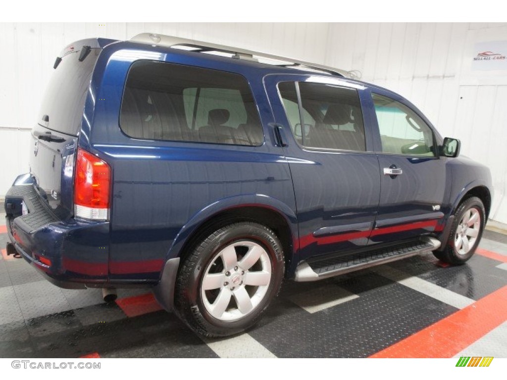 2008 Armada LE 4x4 - Majestic Blue / Almond photo #7