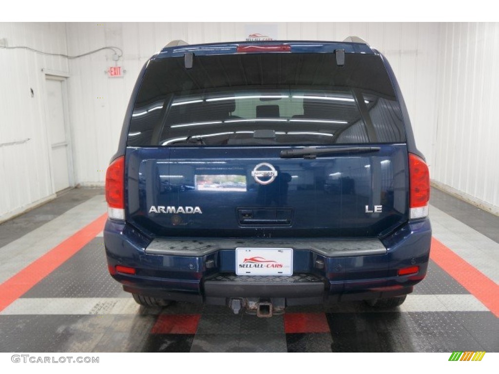 2008 Armada LE 4x4 - Majestic Blue / Almond photo #9