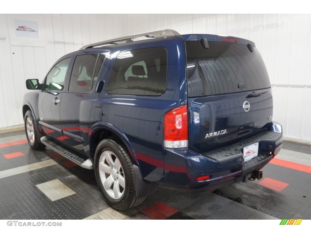 2008 Armada LE 4x4 - Majestic Blue / Almond photo #10