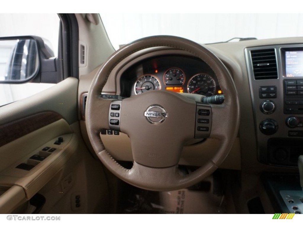 2008 Armada LE 4x4 - Majestic Blue / Almond photo #26