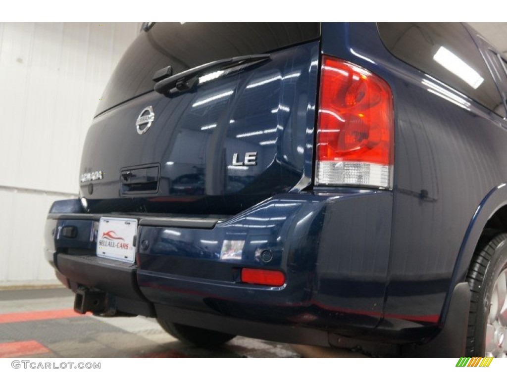 2008 Armada LE 4x4 - Majestic Blue / Almond photo #56
