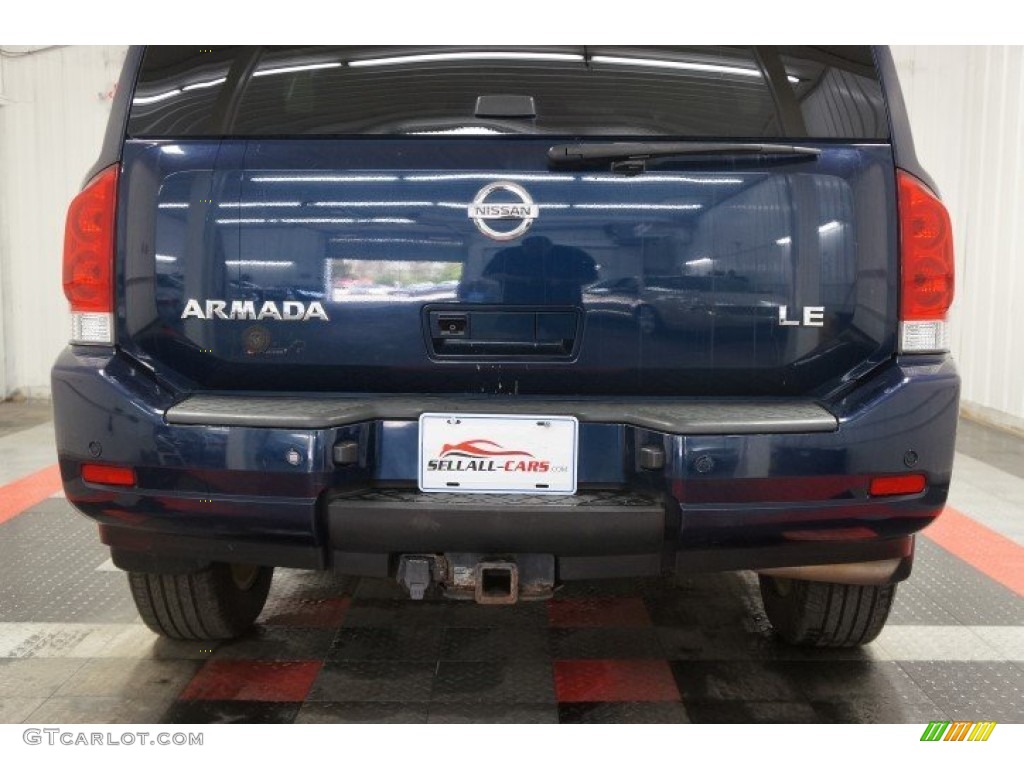 2008 Armada LE 4x4 - Majestic Blue / Almond photo #57