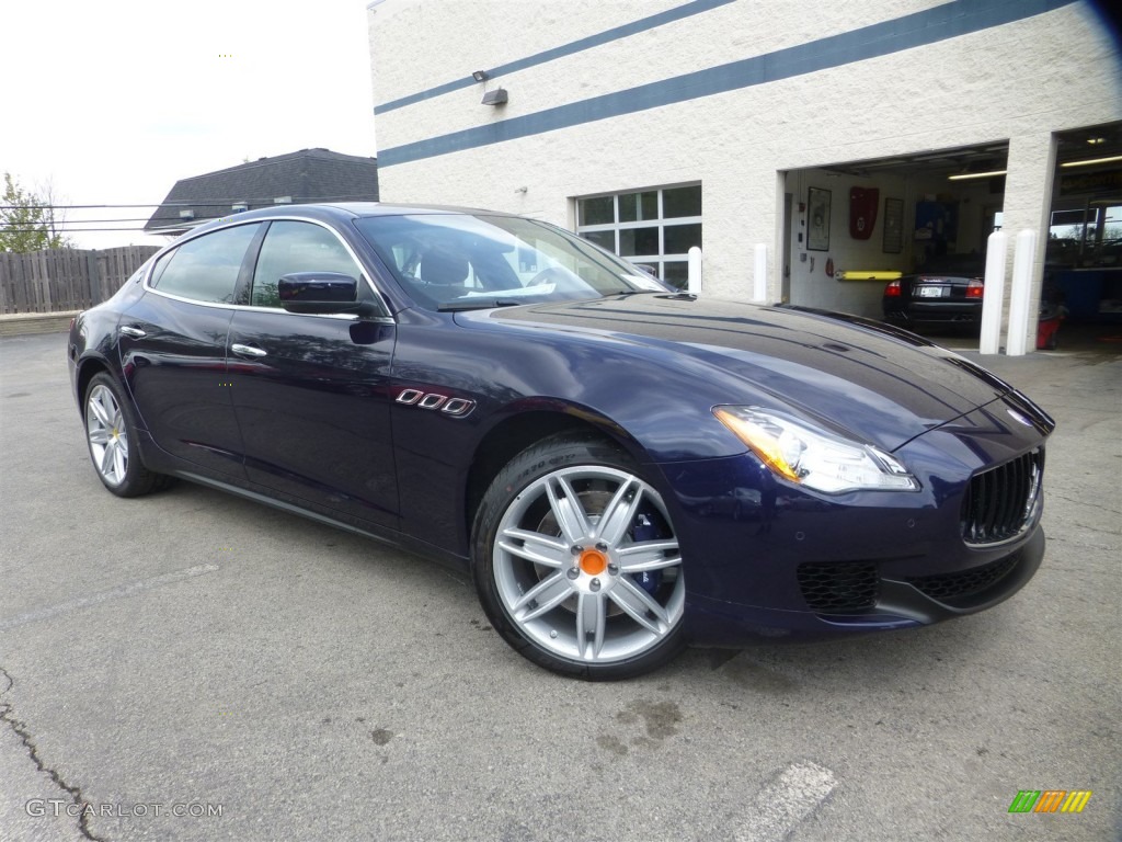 2015 Quattroporte S Q4 AWD - Blu Passione (Passion Blue) / Cuoio photo #1