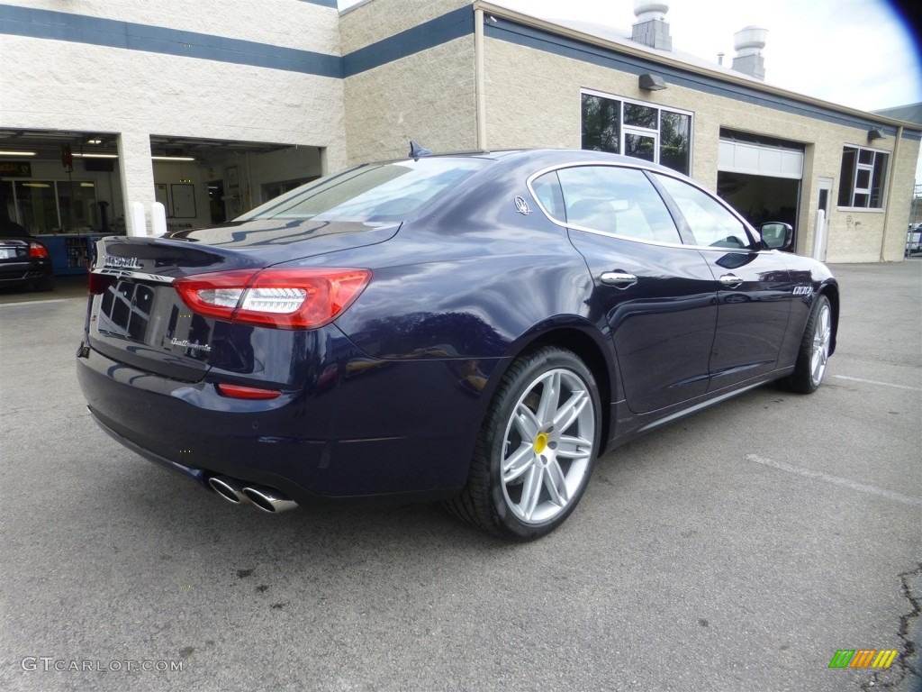 2015 Quattroporte S Q4 AWD - Blu Passione (Passion Blue) / Cuoio photo #3