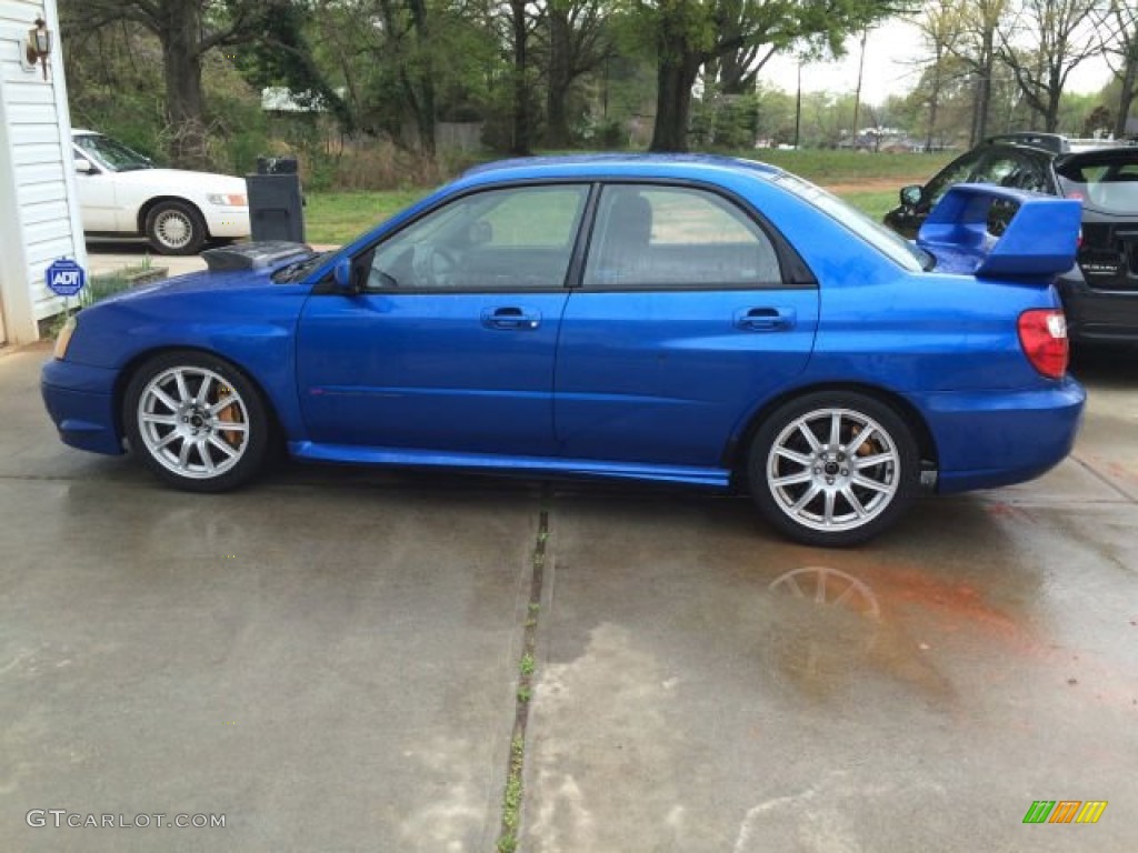 2004 Impreza WRX STi - WR Blue Pearl / Blue Ecsaine/Black photo #1