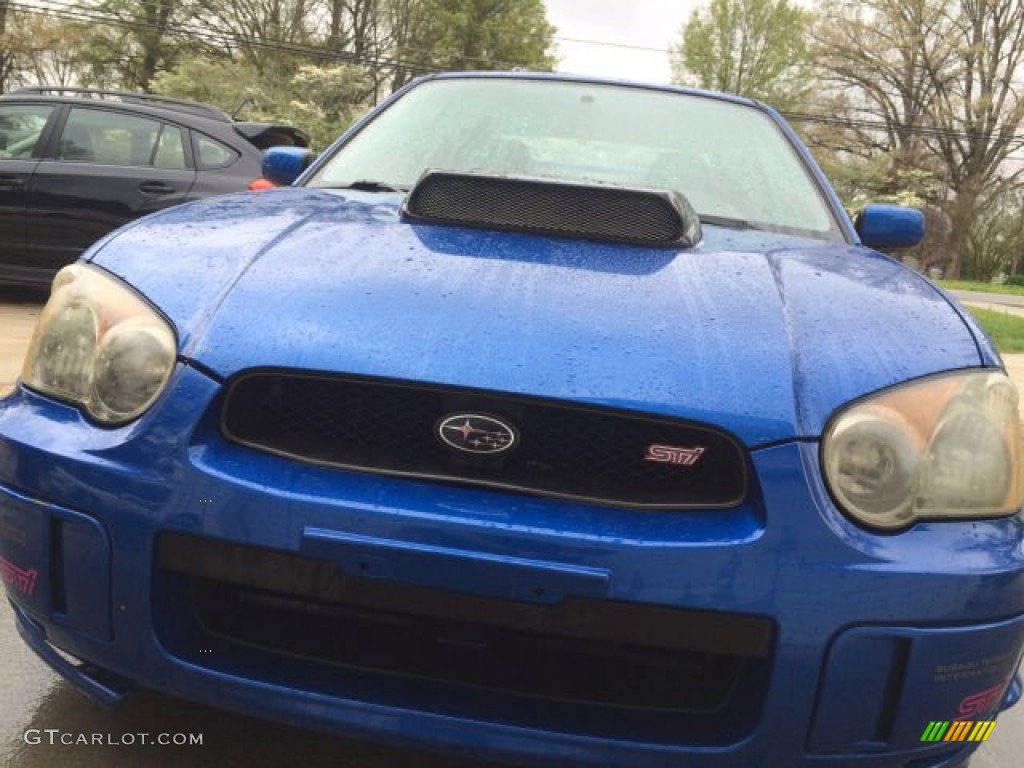 2004 Impreza WRX STi - WR Blue Pearl / Blue Ecsaine/Black photo #2