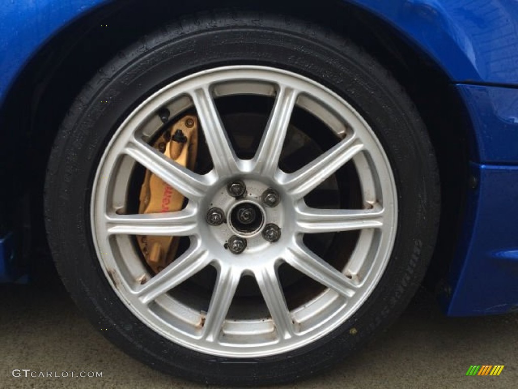 2004 Impreza WRX STi - WR Blue Pearl / Blue Ecsaine/Black photo #7
