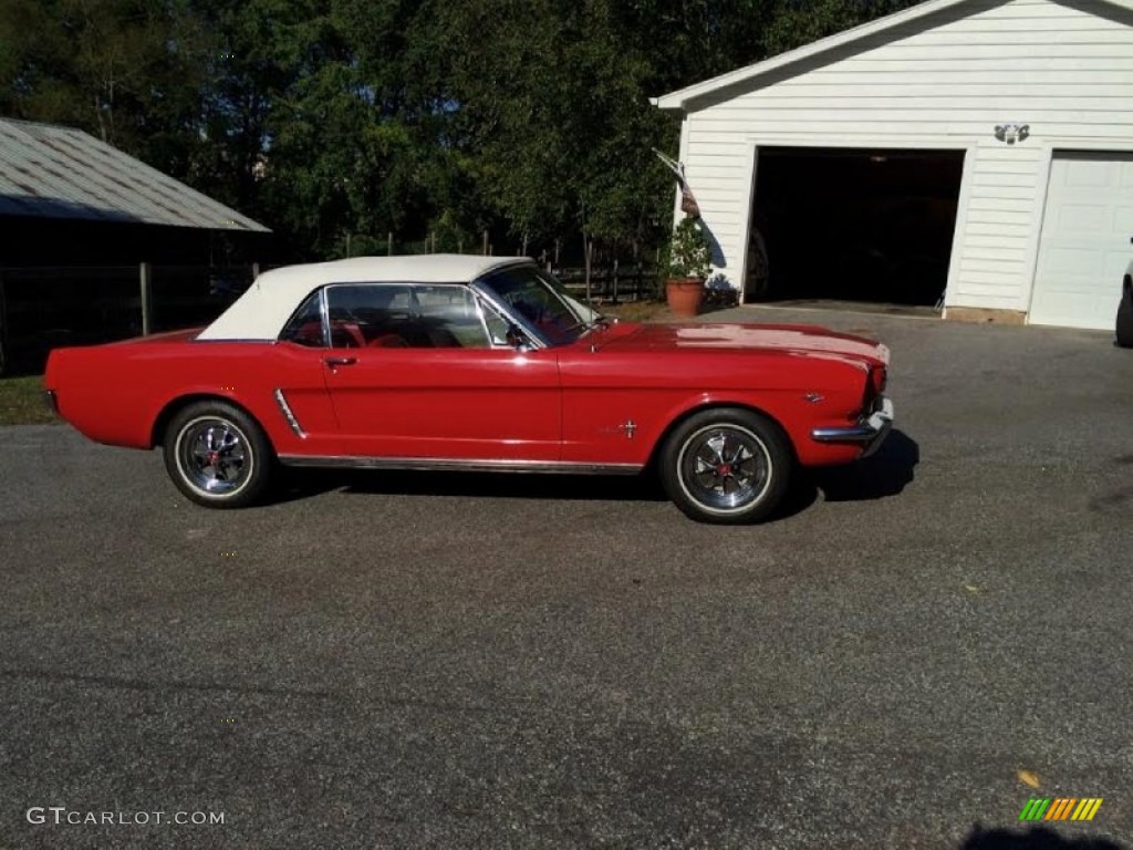 1964 Mustang Convertible - Rangoon Red / Red photo #2