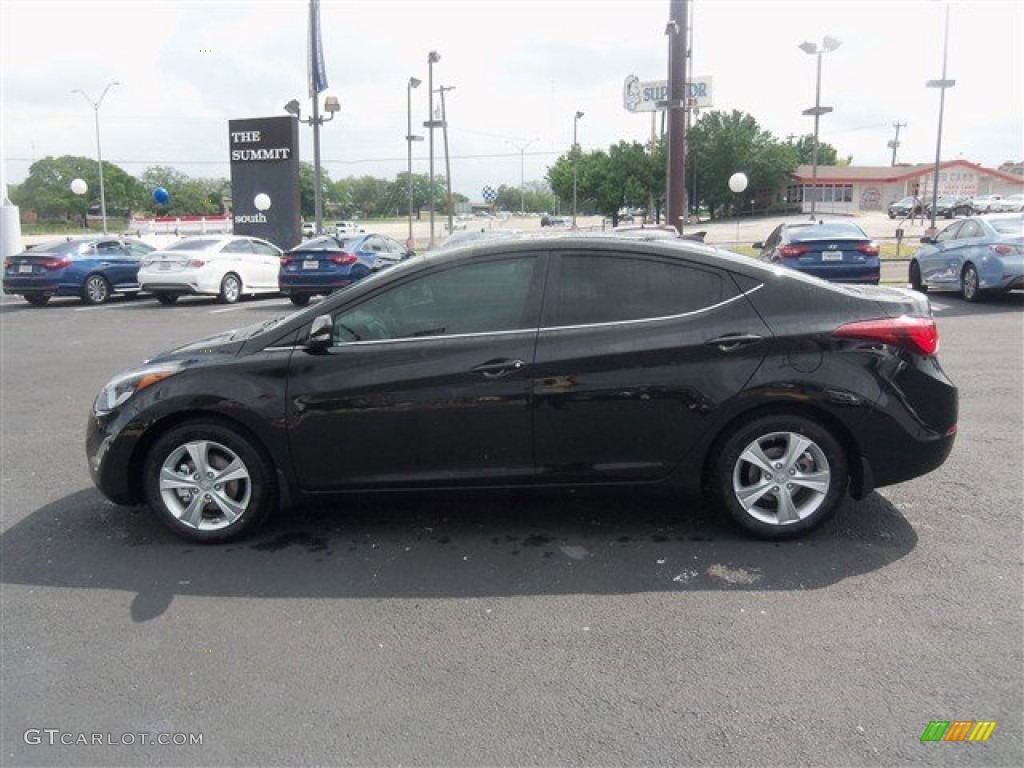 2016 Elantra Value Edition - Phantom Black / Beige photo #5