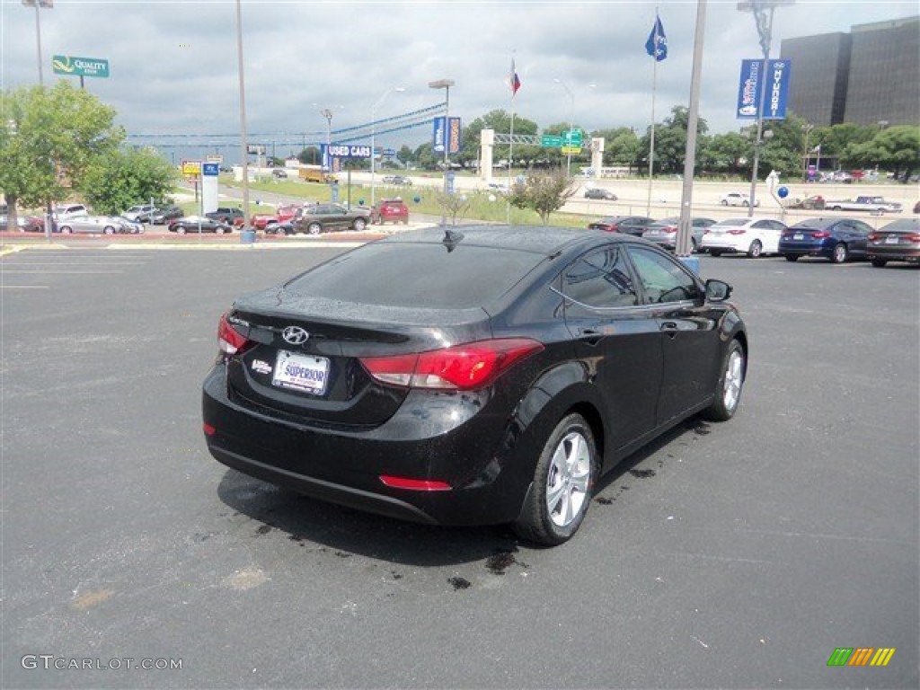2016 Elantra Value Edition - Phantom Black / Beige photo #8