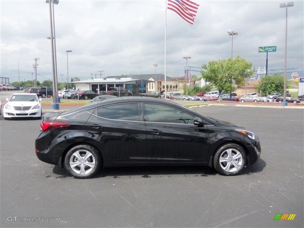 2016 Elantra Value Edition - Phantom Black / Beige photo #9