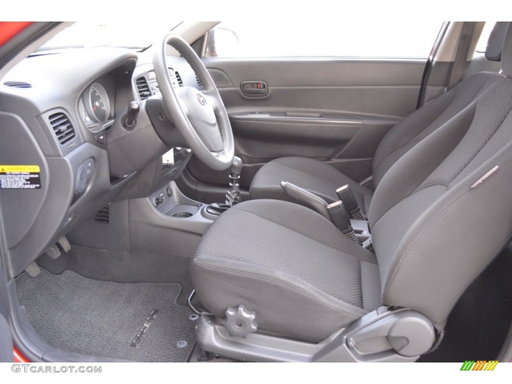 2010 Accent GS 3 Door - Tango Red / Gray photo #10