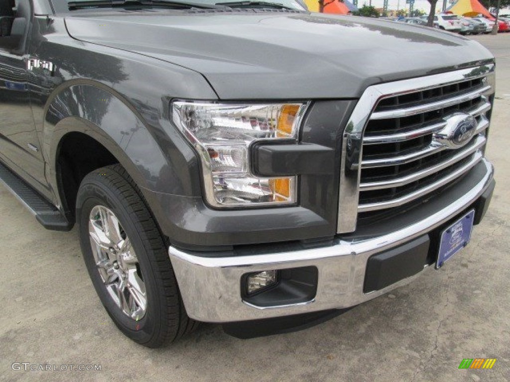 2015 F150 XLT SuperCrew - Magnetic Metallic / Medium Earth Gray photo #2