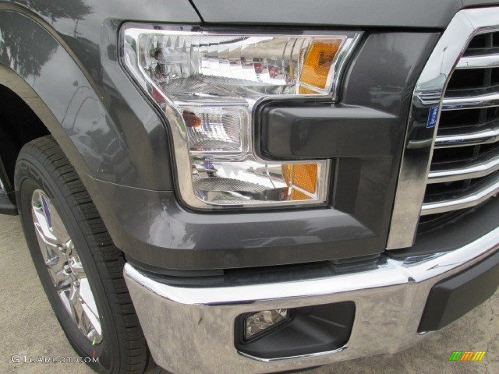 2015 F150 XLT SuperCrew - Magnetic Metallic / Medium Earth Gray photo #3