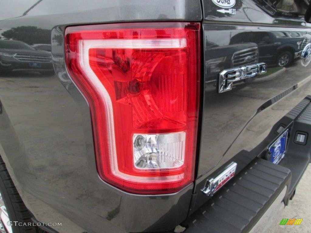 2015 F150 XLT SuperCrew - Magnetic Metallic / Medium Earth Gray photo #15