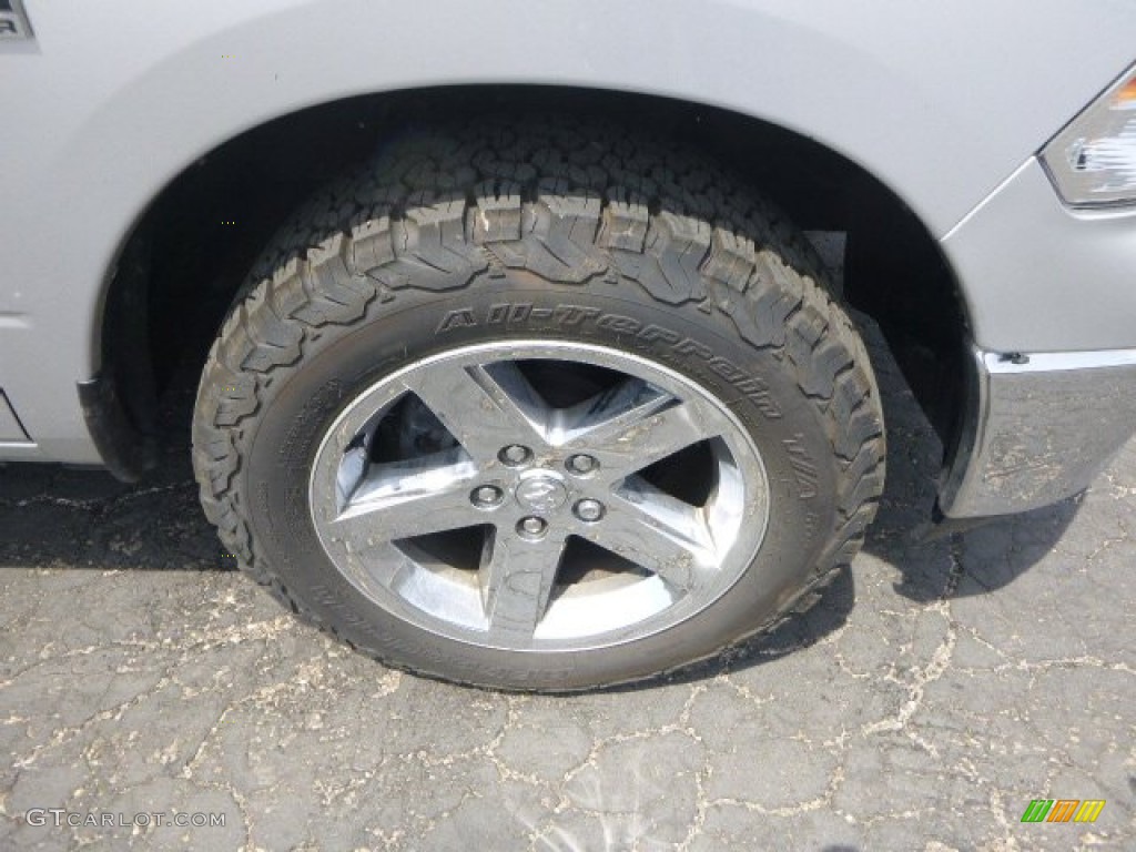 2012 Ram 1500 SLT Crew Cab 4x4 - Bright Silver Metallic / Dark Slate Gray/Medium Graystone photo #2