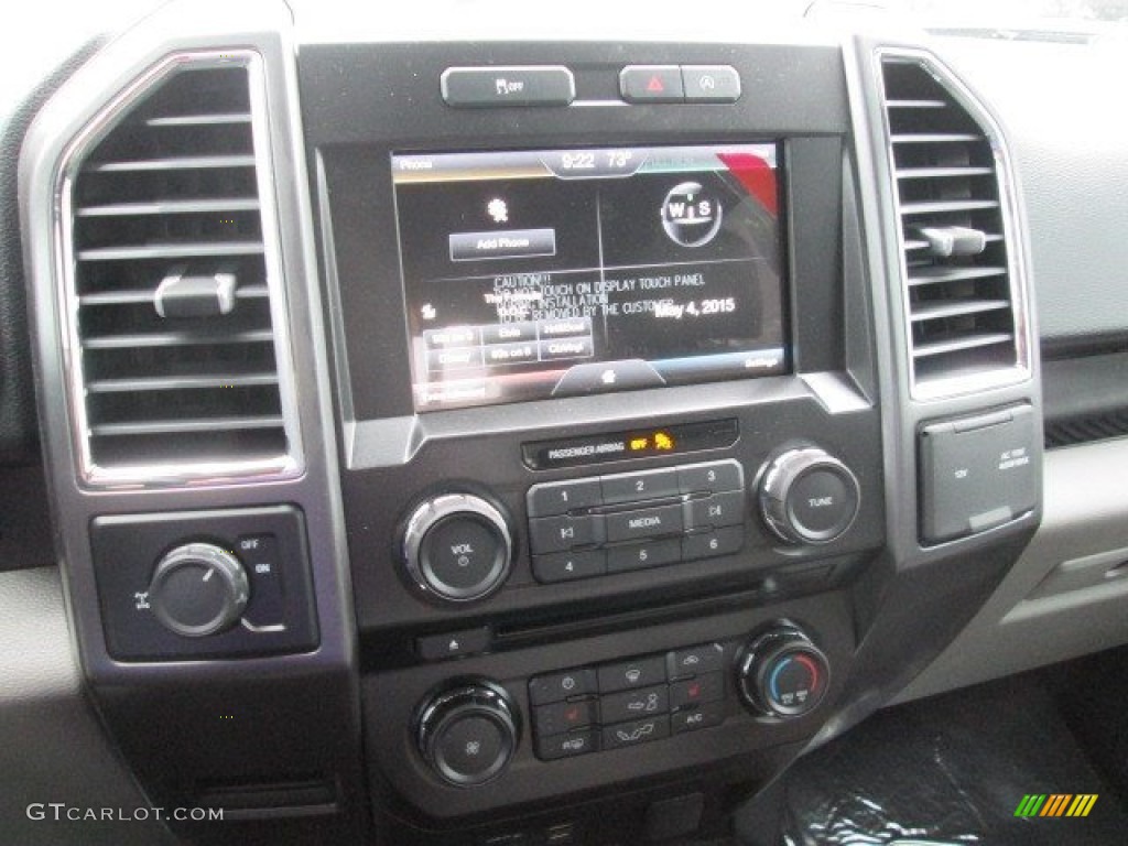 2015 F150 XLT SuperCrew - Magnetic Metallic / Medium Earth Gray photo #35