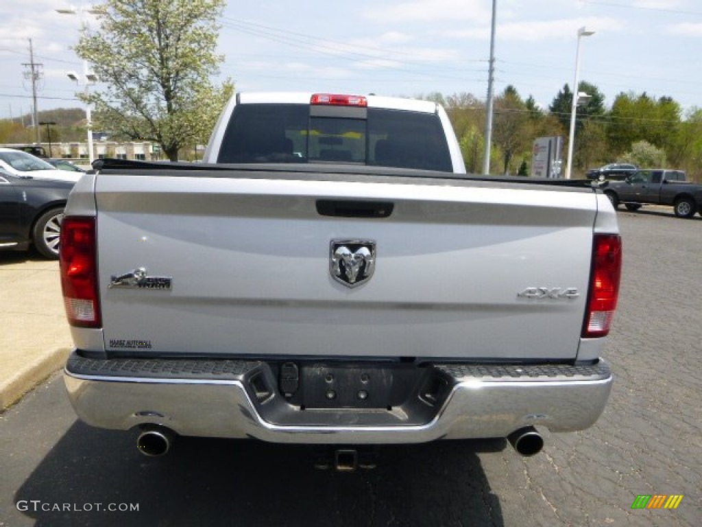 2012 Ram 1500 SLT Crew Cab 4x4 - Bright Silver Metallic / Dark Slate Gray/Medium Graystone photo #8
