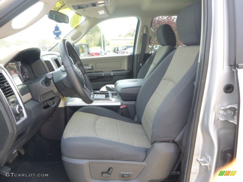 2012 Ram 1500 SLT Crew Cab 4x4 - Bright Silver Metallic / Dark Slate Gray/Medium Graystone photo #14