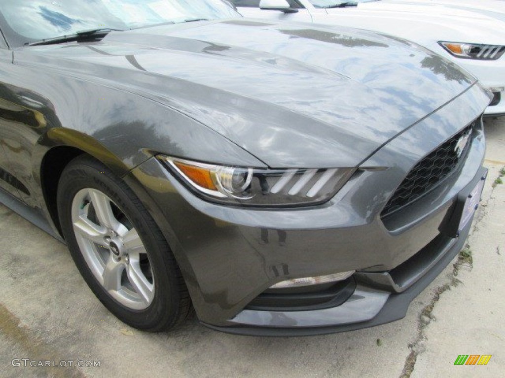 2015 Mustang V6 Coupe - Magnetic Metallic / Ebony photo #2