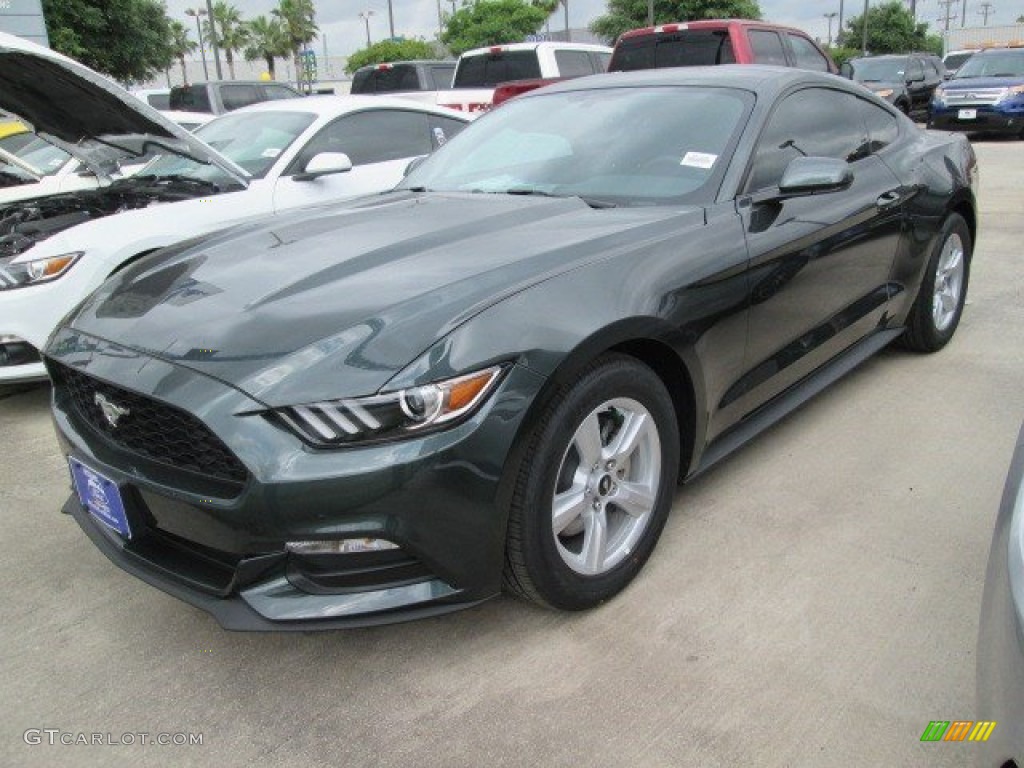 2015 Mustang V6 Coupe - Guard Metallic / Ebony photo #9