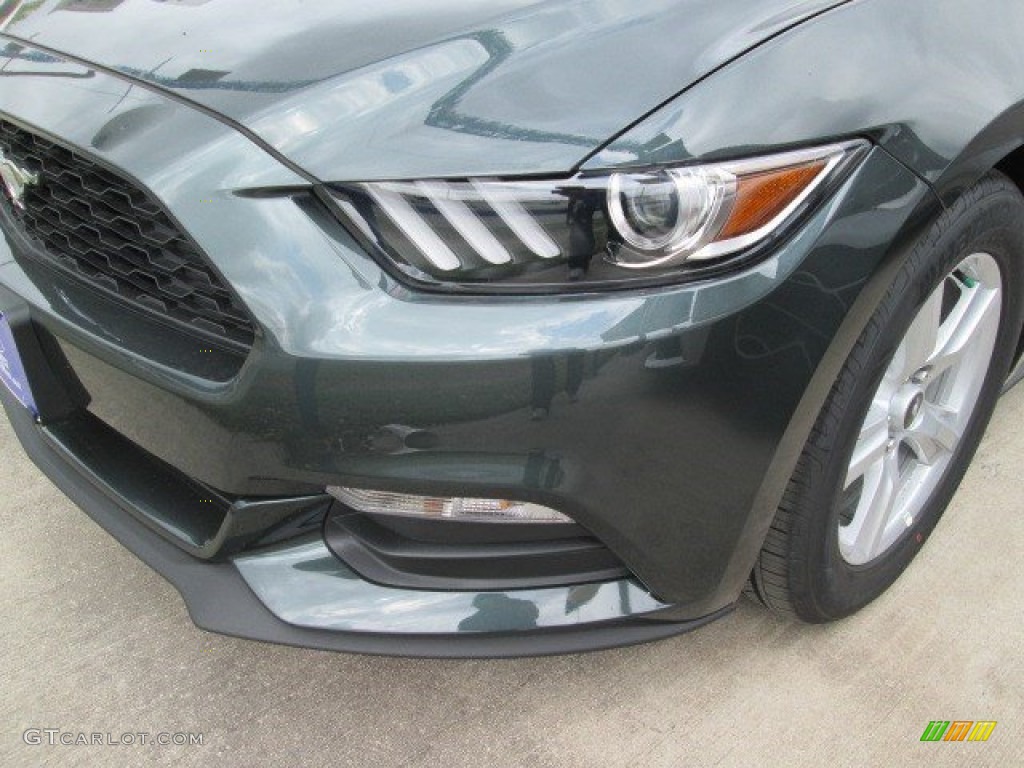 2015 Mustang V6 Coupe - Guard Metallic / Ebony photo #10