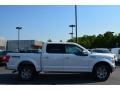 2015 White Platinum Tricoat Ford F150 Lariat SuperCrew 4x4  photo #2