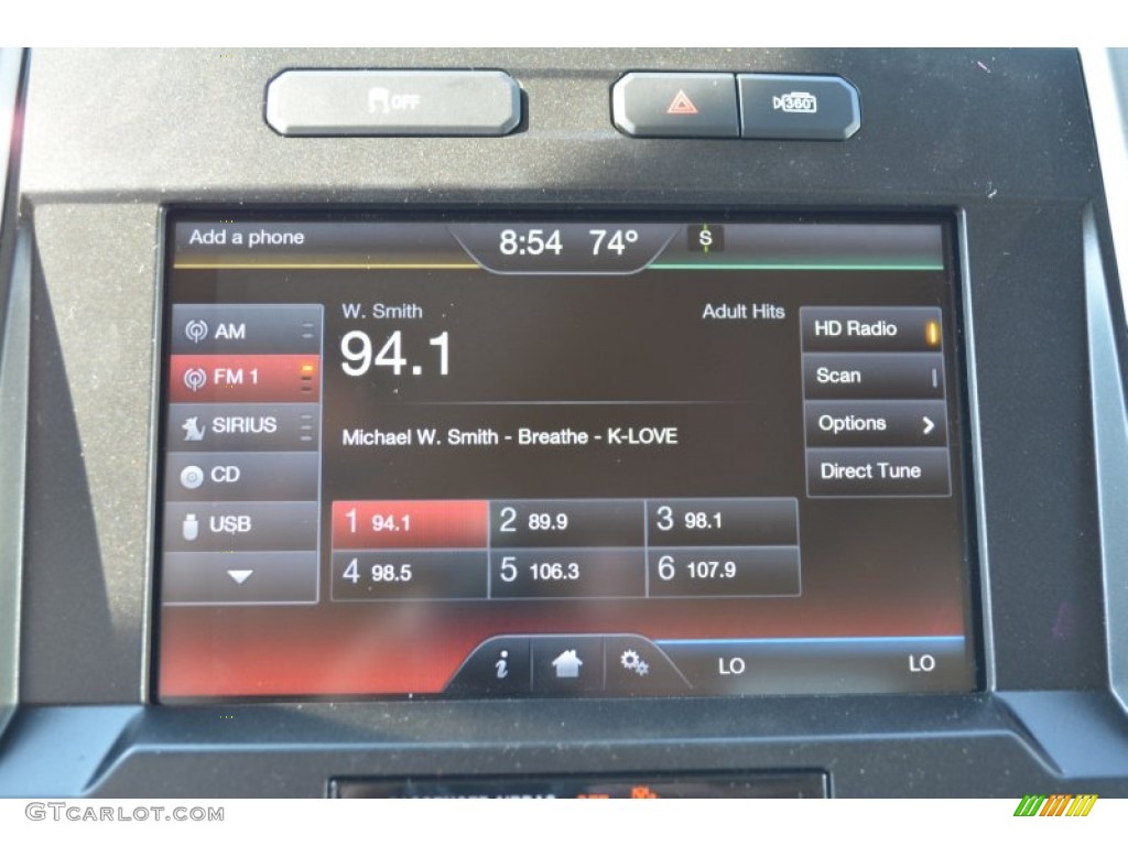 2015 F150 Lariat SuperCrew 4x4 - White Platinum Tricoat / Medium Light Camel photo #14