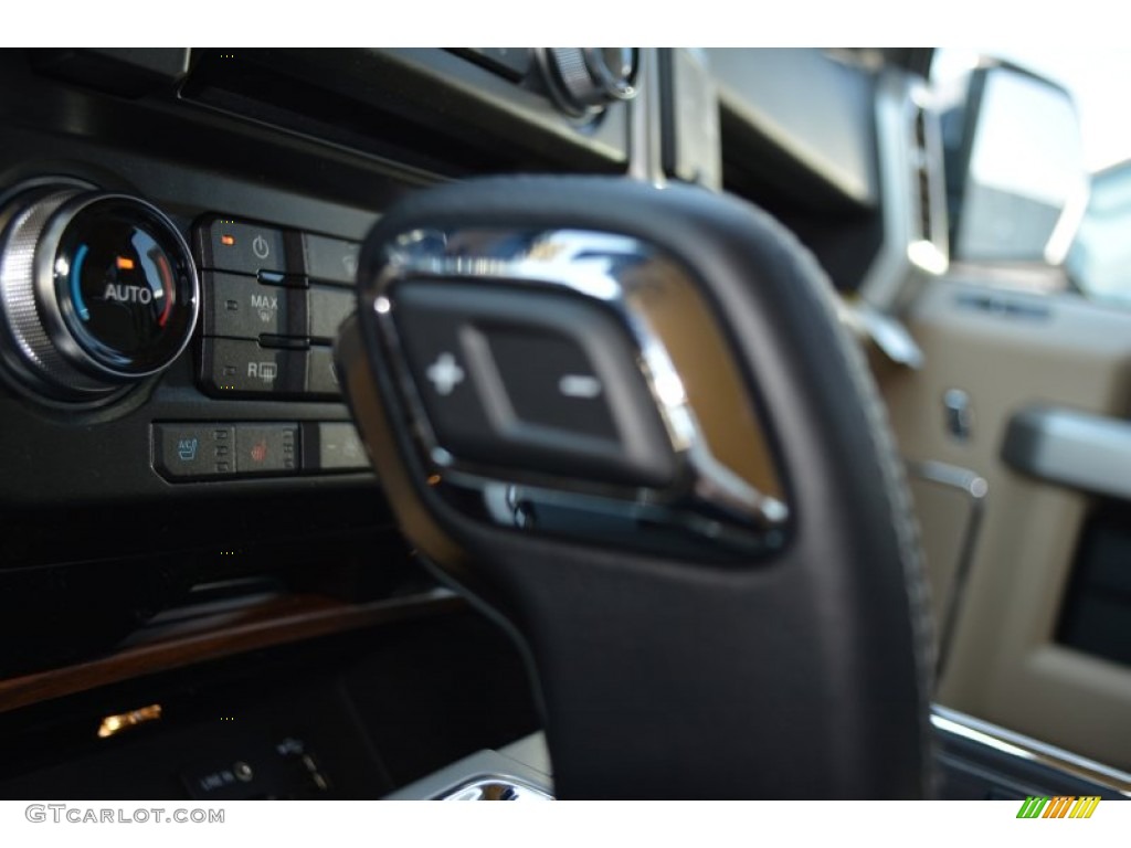 2015 F150 Lariat SuperCrew 4x4 - White Platinum Tricoat / Medium Light Camel photo #20