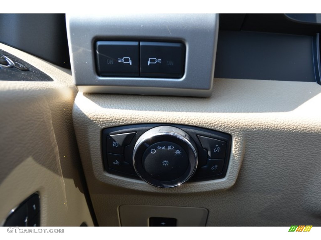 2015 F150 Lariat SuperCrew 4x4 - White Platinum Tricoat / Medium Light Camel photo #28