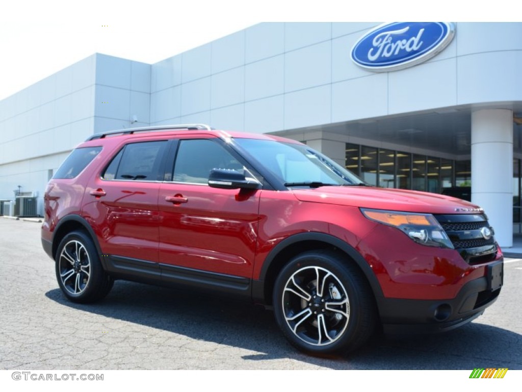 2015 Explorer Sport 4WD - Ruby Red / Sport Charcoal Black/Sienna photo #1