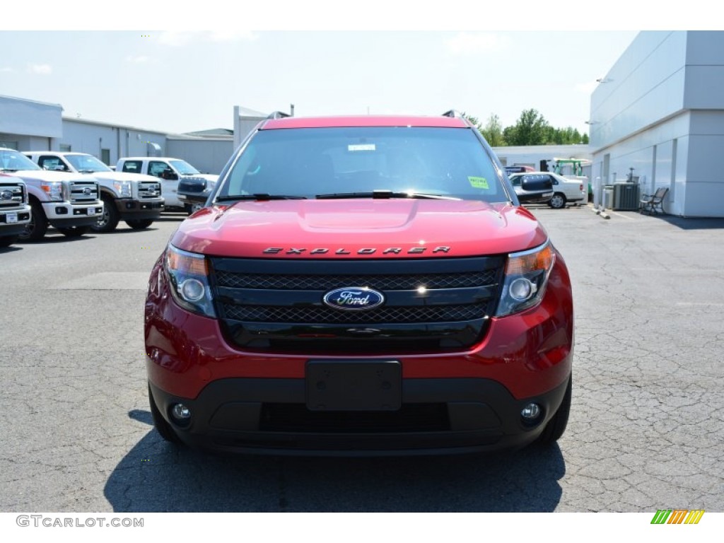 2015 Explorer Sport 4WD - Ruby Red / Sport Charcoal Black/Sienna photo #4