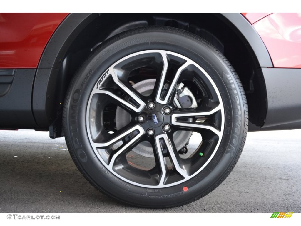 2015 Explorer Sport 4WD - Ruby Red / Sport Charcoal Black/Sienna photo #5