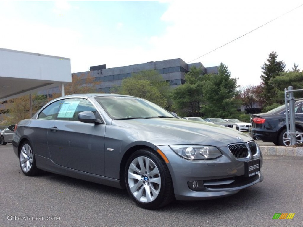 2012 3 Series 328i Convertible - Space Grey Metallic / Cream Beige photo #1