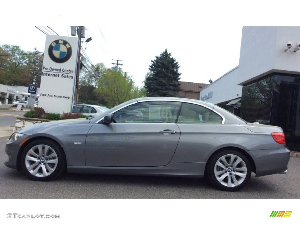 2012 3 Series 328i Convertible - Space Grey Metallic / Cream Beige photo #6